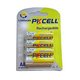 Изображение  Аккумулятор Pkcell 1.2V AA 1300mAh NiMH Rechargeable Battery, 4 шт.