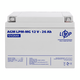 Зображення  Мультигелевий акумулятор LogicPower LPM-MG 12V 26AH (6557), Ємність (Аг): 26 А·год