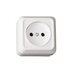 Зображення  Розетка 220тм б/з white без кришки