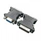 Зображення  Адаптер Cablexpert DVI A 24+5 pin-VGA 15 pin — A-DVI-VGA-BK