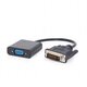 Изображение  Адаптер Cablexpert DVI-D-VGA 0.2 м Black — A-DVID-VGAF-01