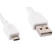 Изображение  Кабель Cablexpert USB2.0(М) - microUSB(M), Premium, White, 1м — CCP-mUSB2-AMBM-W-1M