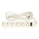 Изображение  Сетевой фильтр PowerPlant JY-1057/3 3м White — PPSA10M30S6 6 розеток