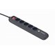 Зображення  Мережевий фільтр EnerGenie SPG5-U2-5 1.5 м Black 5 розеток