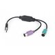 Изображение  Контроллер для ПК USB-2xPS/2, Cablexpert UAPS12-BK