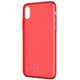 Зображення  Чохол Baseus Simple Series Pluggy для Apple iPhone X/XS Transparent Red - ARAPIPHX-A09