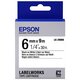 Изображение  Лента Epson LK2WBN Standard Black/White 6mm/9m - C53S652003