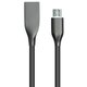 Изображение  Кабель PowerPlant USB-microUSB, 2м, black — CA911233