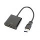 Зображення  Адаптер Cablexpert USB3.0-HDMI, 0.15 м, Black — A-USB3-HDMI-02