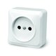 Зображення  Розетка PROinstal OS outdoor, White без кришки