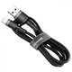 Изображение  Кабель Baseus cafule Cable USB For lightning 2.4A 0.5M Gray+Black - CALKLF-AG1