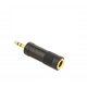 Зображення  Адаптер Cablexpert F 6.35 мм / M 3.5 мм, Black - A-3.5FF-01