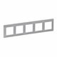 Изображение  Рамка для выключателя и розетки Legrand Valena Life frame 5-local Aluminium