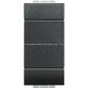 Изображение  Выключатель Bticino LivingLight L4053AN Antracite с подсветкой