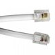 Зображення  Патч-корд телефонний Cablexpert TC6P4C-7.5M RJ11 (7.5 м) white