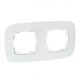 Зображення  Рамка для розетки Horoz Electric Ela Frame 2 White — 112-007-0012-010 двійна