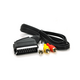Изображение  Кабель Кабель Merlion SCART (папа)-3RCA (папа), 1,2м - TT-SCART (M)-3RCA (M)-1.2