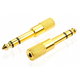 Зображення  Адаптер Voltronic Jack 6.3 (папа)/Jack 3.5 (мама) Stereo, Gold - YT-C-6.3(M)/3.5(F)-G