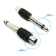 Зображення  Адаптер Voltronic Jack 6.3 (папа)/RCA (мама) Mono, Black - YT-C-6.3(M)/RCA(F)-B