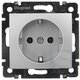 Зображення  Розетка Legrand Valena Classic Aluminium — 770120 1-портова