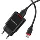 Зображення  Зарядний пристрій Borofone BA20A Sharp single port charger set(Micro) Black — BA20AMB