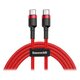 Зображення  Кабель Baseus Cafule USB Cable Type-C-Type-C 3A 2m Red - CATKLF-H09