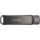 Зображення  USB флеш накопичувач SanDisk iXpand 64GB USB 3.0/Lightning Apple Silver/Black - SDIX70N-64G-GN6NE