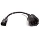 Зображення  Кабель живлення PowerPlant С14(M) - Schuko(F), 0.15м, black - EX610457