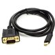Зображення  Адаптер PowerPlant USB Type-C-VGA, 1м Black - CA912117