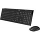Зображення  Комплект мишка + клавіатура Rapoo 8210M Wireless Black