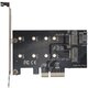 Изображение  Frime PCI-E x4 to M.2 (B&M Key) NGFF – ECF-PCIEtoSSD001.LP