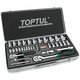 Изображение  Торцевые головки Toptul 1/4", 1/2" 34шт. - GCAD3401