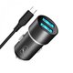 Зображення  Зарядний пристрій SkyDolphin SZ02V Aluminium (2USB, 2.4A) Black — AZP-000073