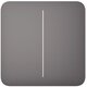 Изображение  Смарт кнопка Ajax SoloButton 2-gang Grey, Цвет: серый