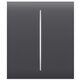 Изображение  Смарт кнопка Ajax CenterButton 2-gang Graphite, Цвет: графит