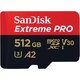 Изображение  Карта памяти SanDisk Extreme Pro V30 microSD C10 UHS-I U3 512GB + SD - SDSQXCD-512G-GN6MA