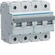 Изображение  Автовыключатель Hager HLF490S 4Р 100А (10кА) 4-полюсной, Номинальный ток: 100А