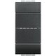 Зображення  Вимикач Bticino LivingLight L4054 Anthracite з підсвіткою